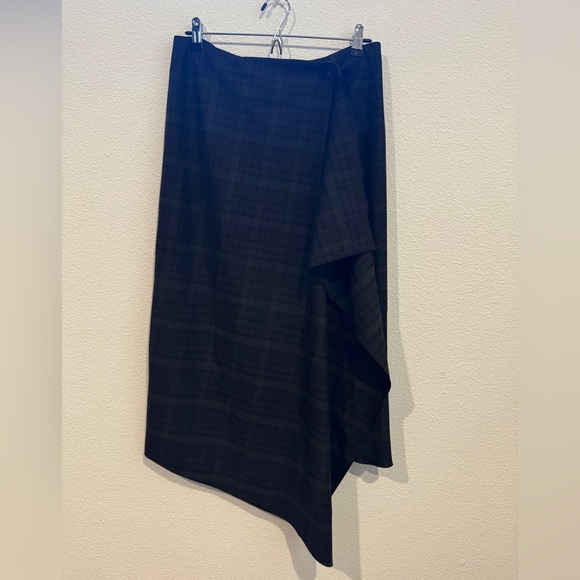 Mango plaid wrap midi skirt - Picture 1 of 7